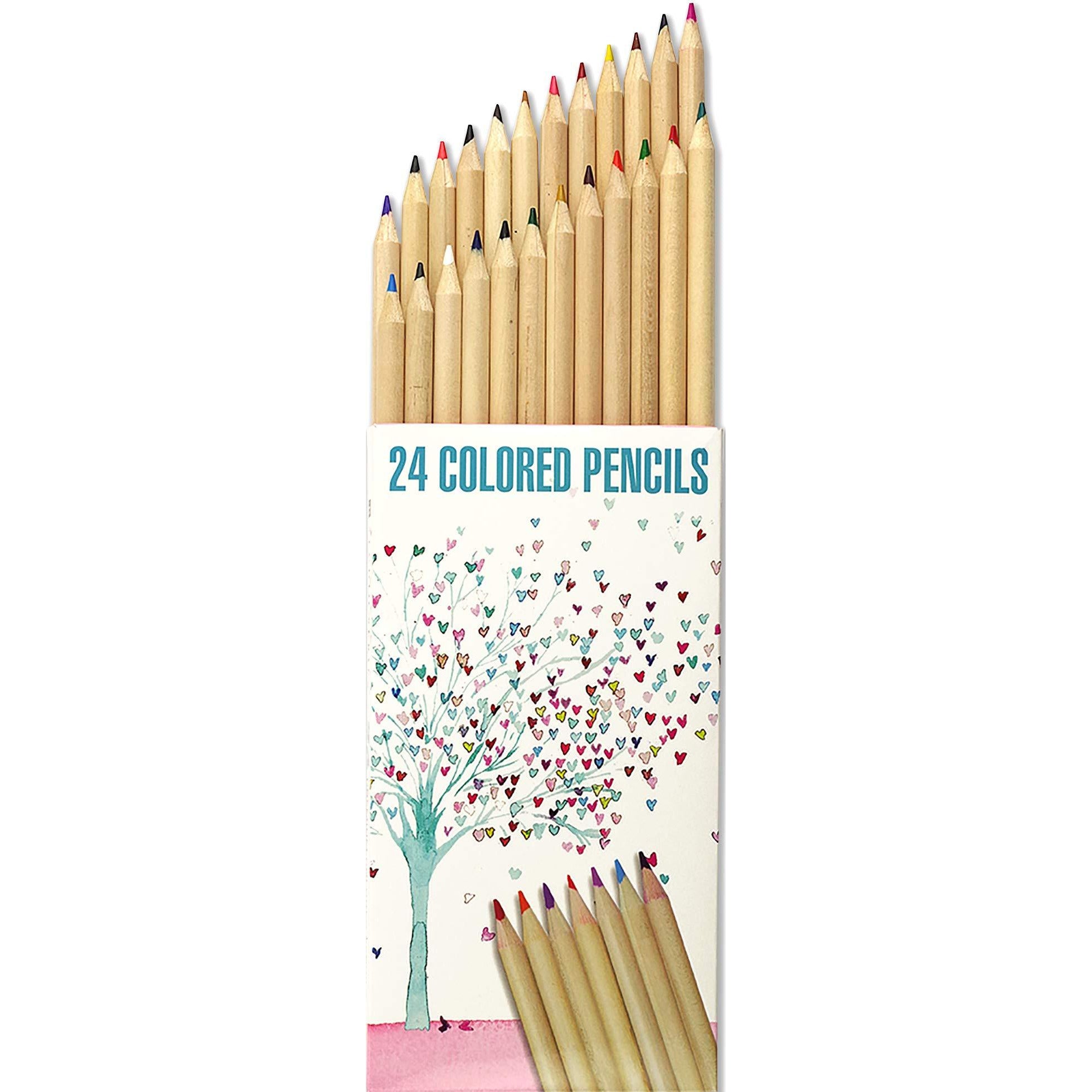 24 COLORED PENCILS