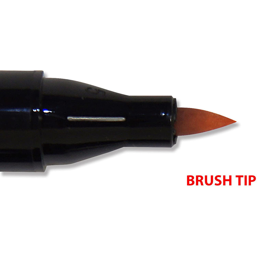 24 DUAL TIP ARTIST MARKERS BRUSH AND FINE