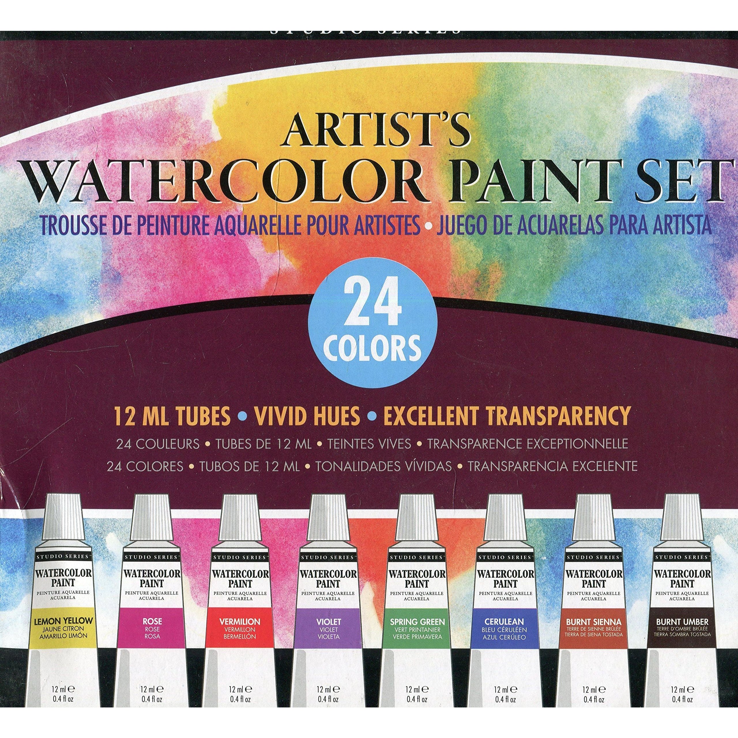 24 ARTISTS WATERCOLOR PAINT SET