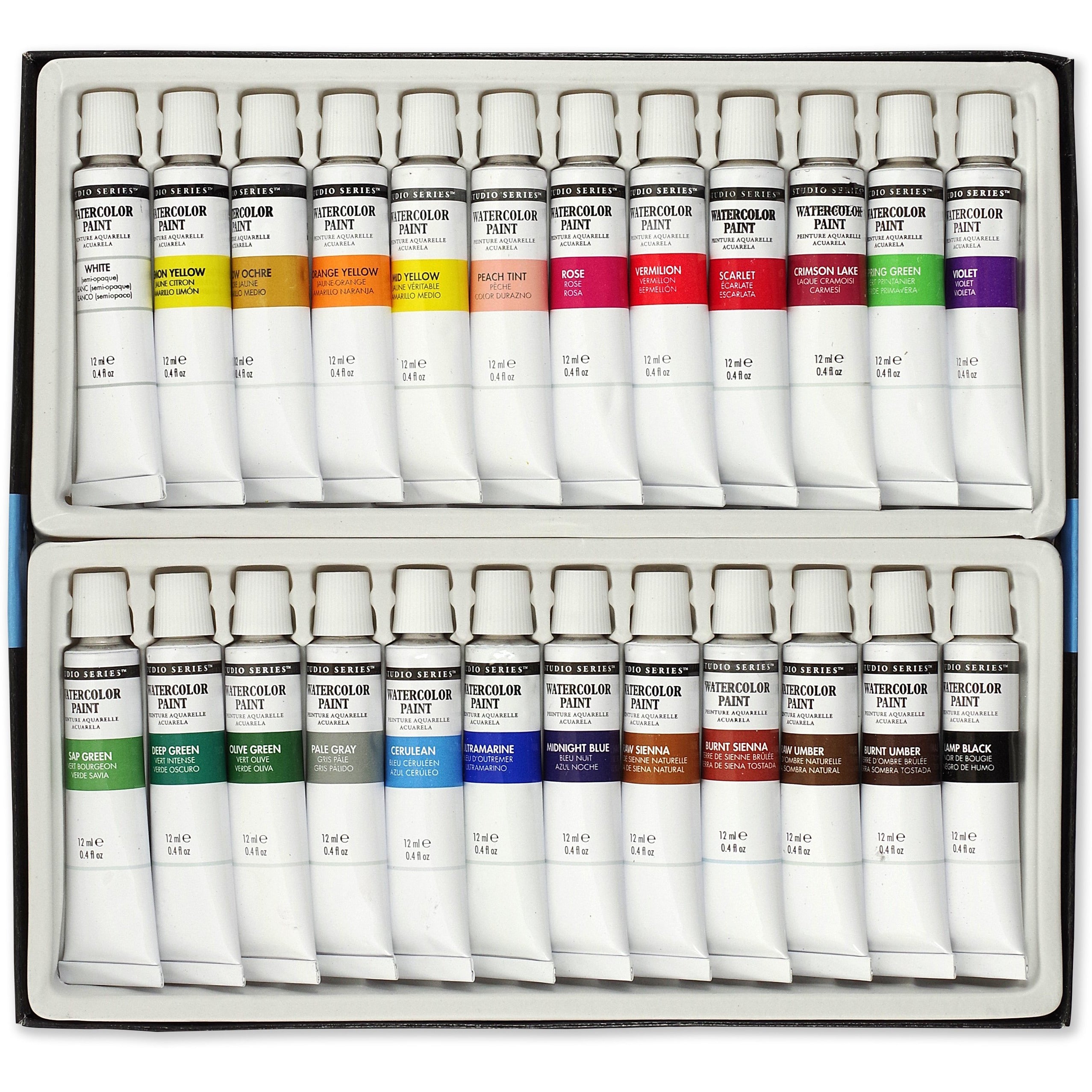 24 ARTISTS WATERCOLOR PAINT SET