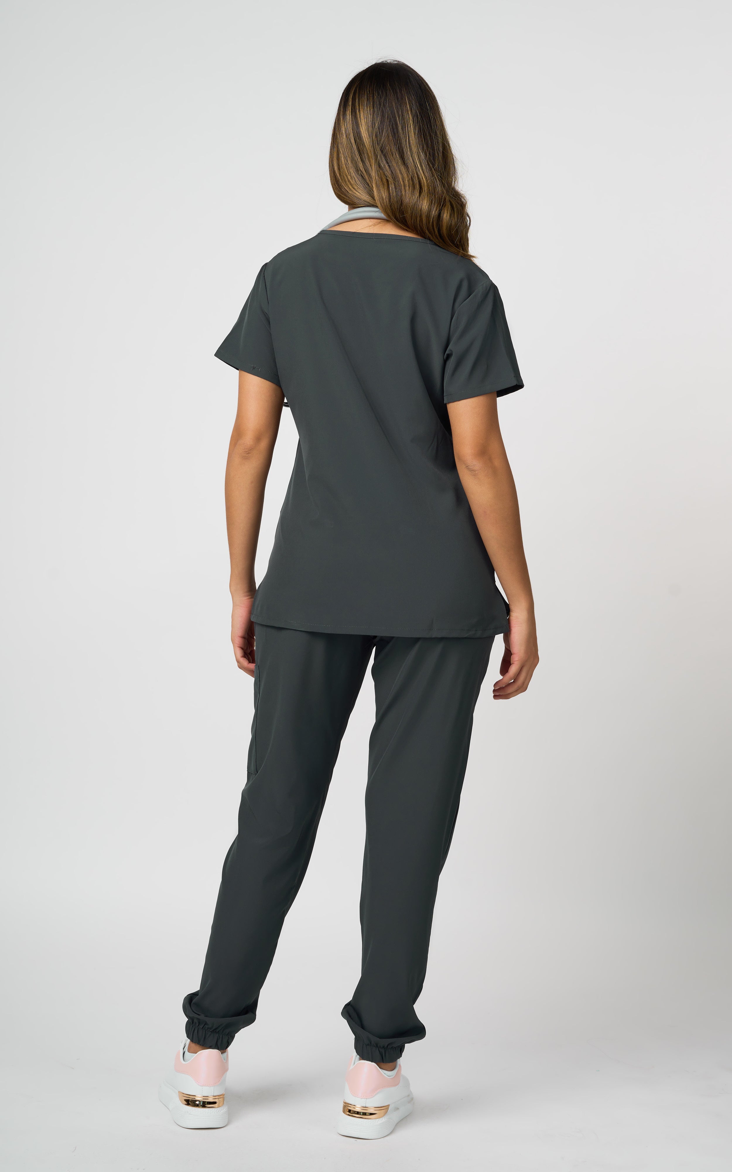 UNIFORME STRECH GRIS (SLIM FIT)