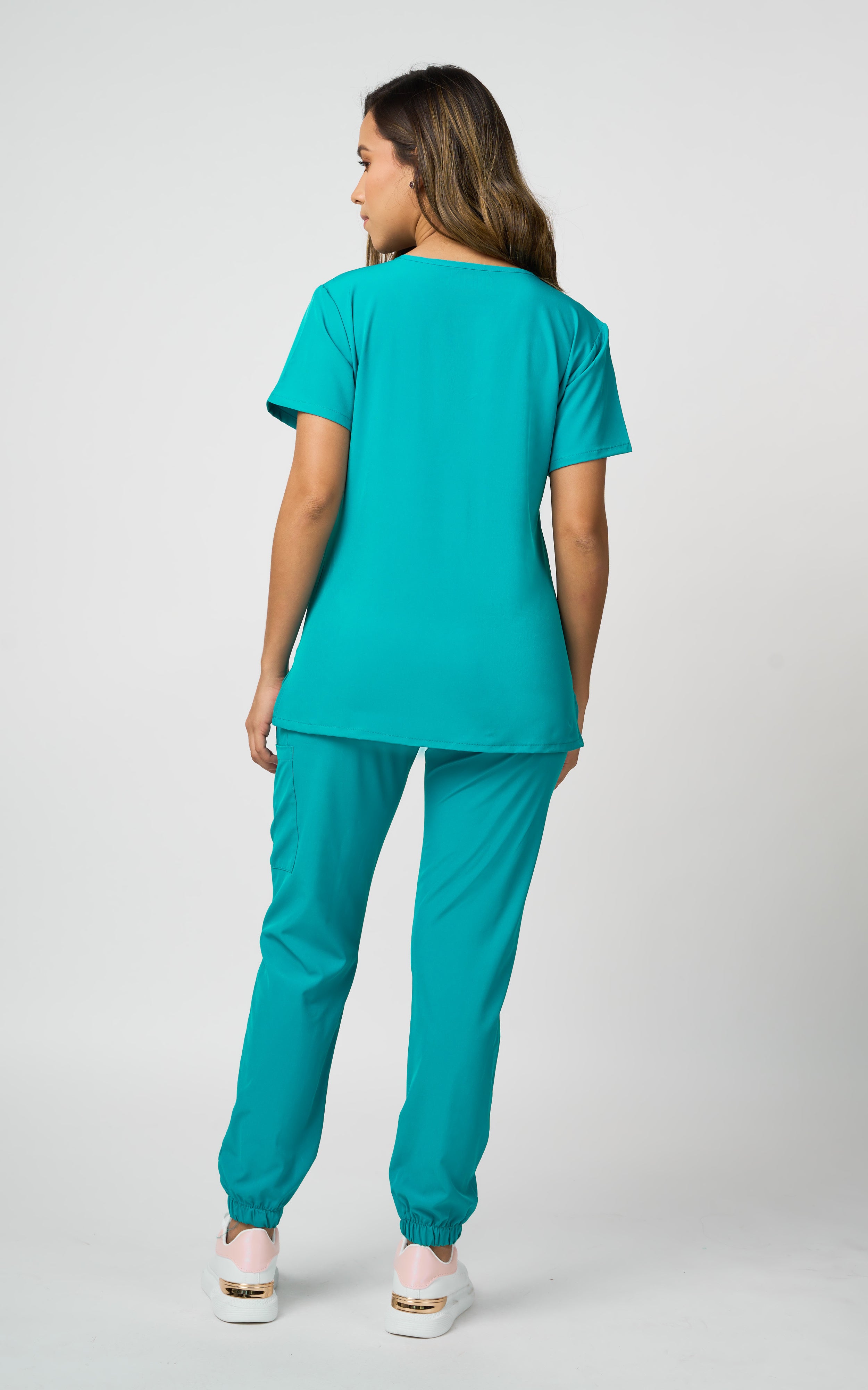 UNIFORME STRECH TEAL MODELO JOGGER