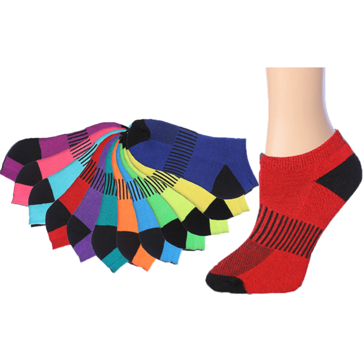 3 pares de calcetines tobilleros multicolores