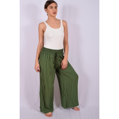 CRINKLED PALAZZO PANT