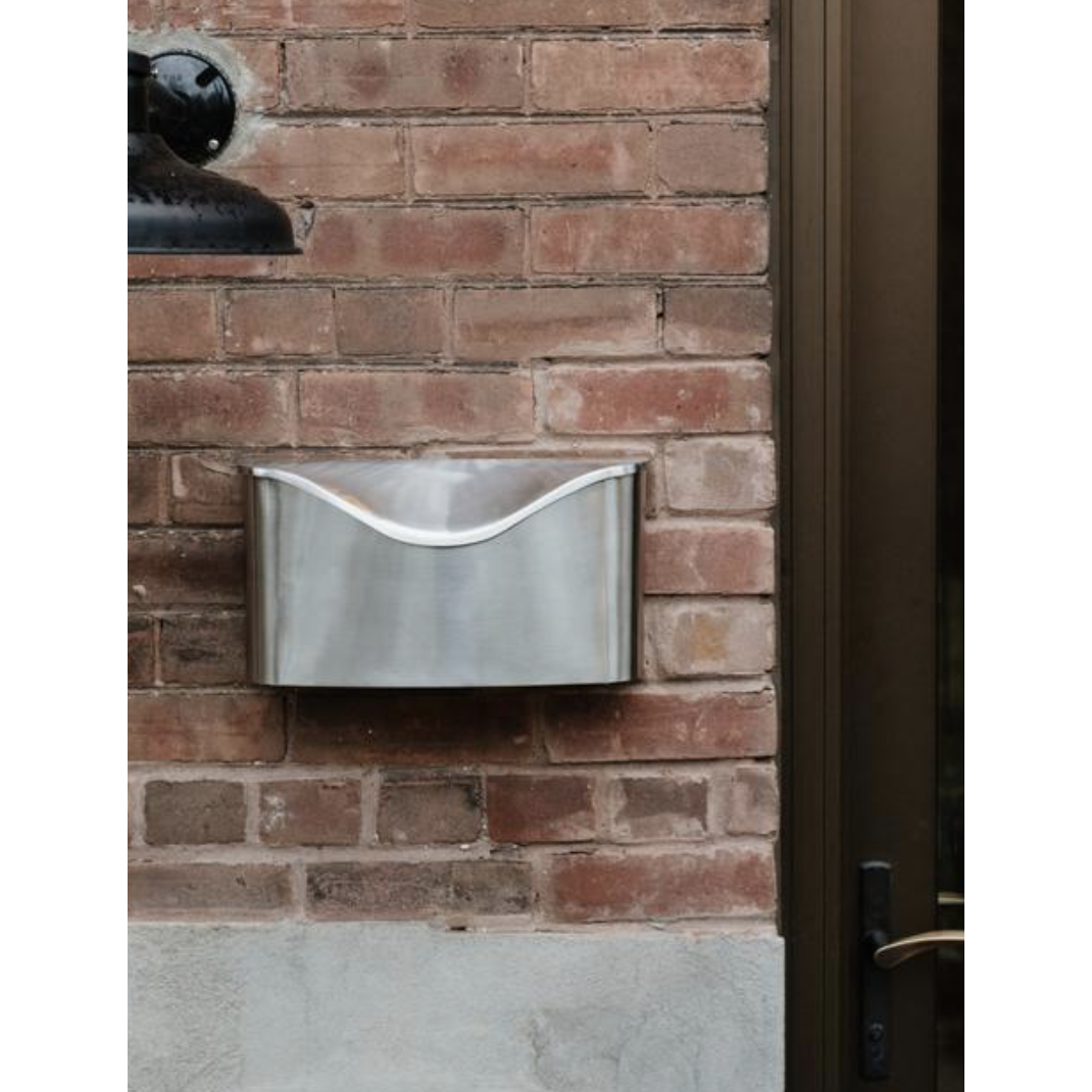 Postino Mailbox Brushed Stainless Steel