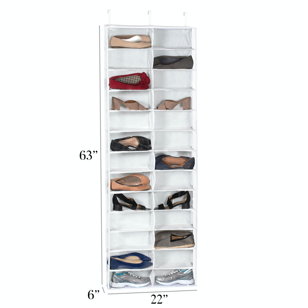 26-pocket Over the Door Shoe Organizer