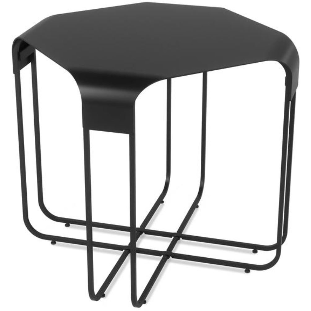 Graph Side Table Black