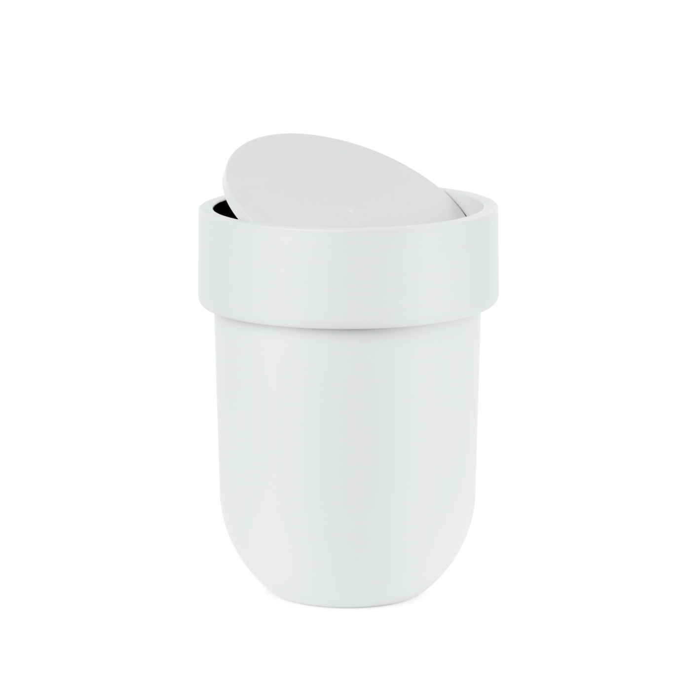 Touch Waste Can with White Lid