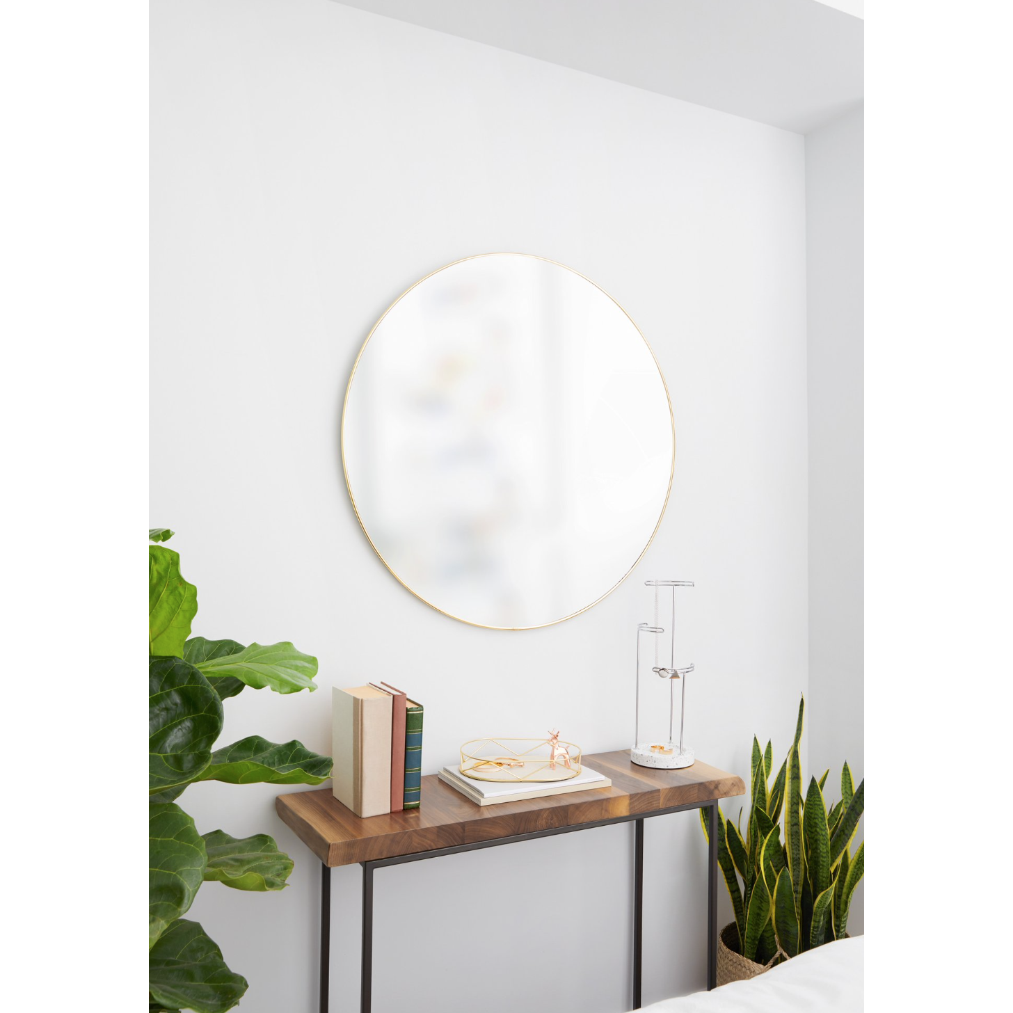 Hubba Mirror 34" Brass