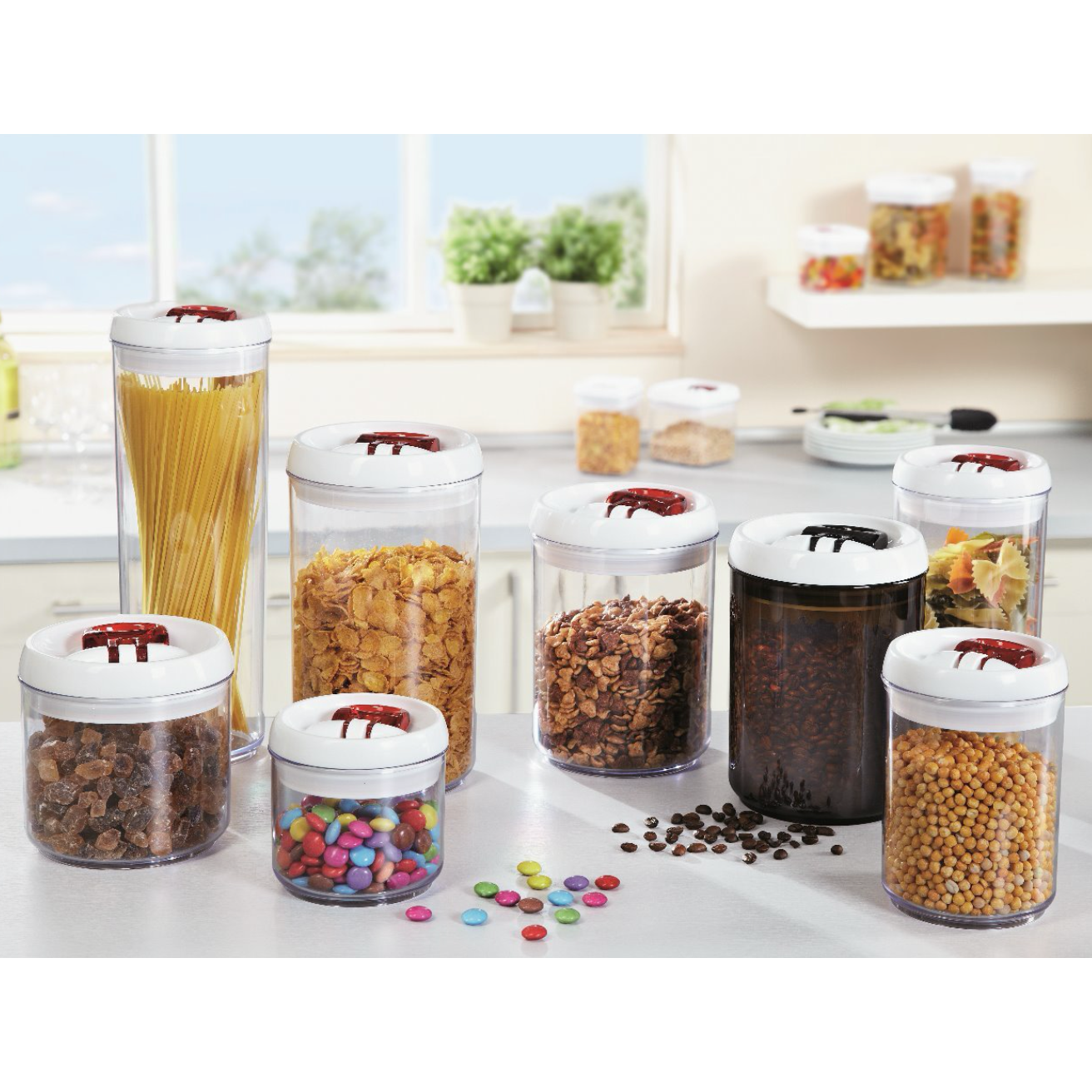 Fresh & Easy Coffee Storage Container Round 1400ml