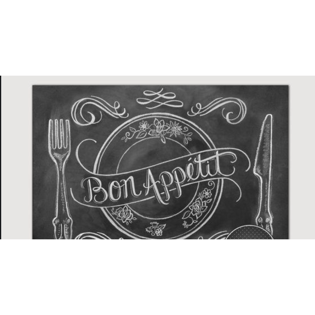 Chalkboard Paper Placemats