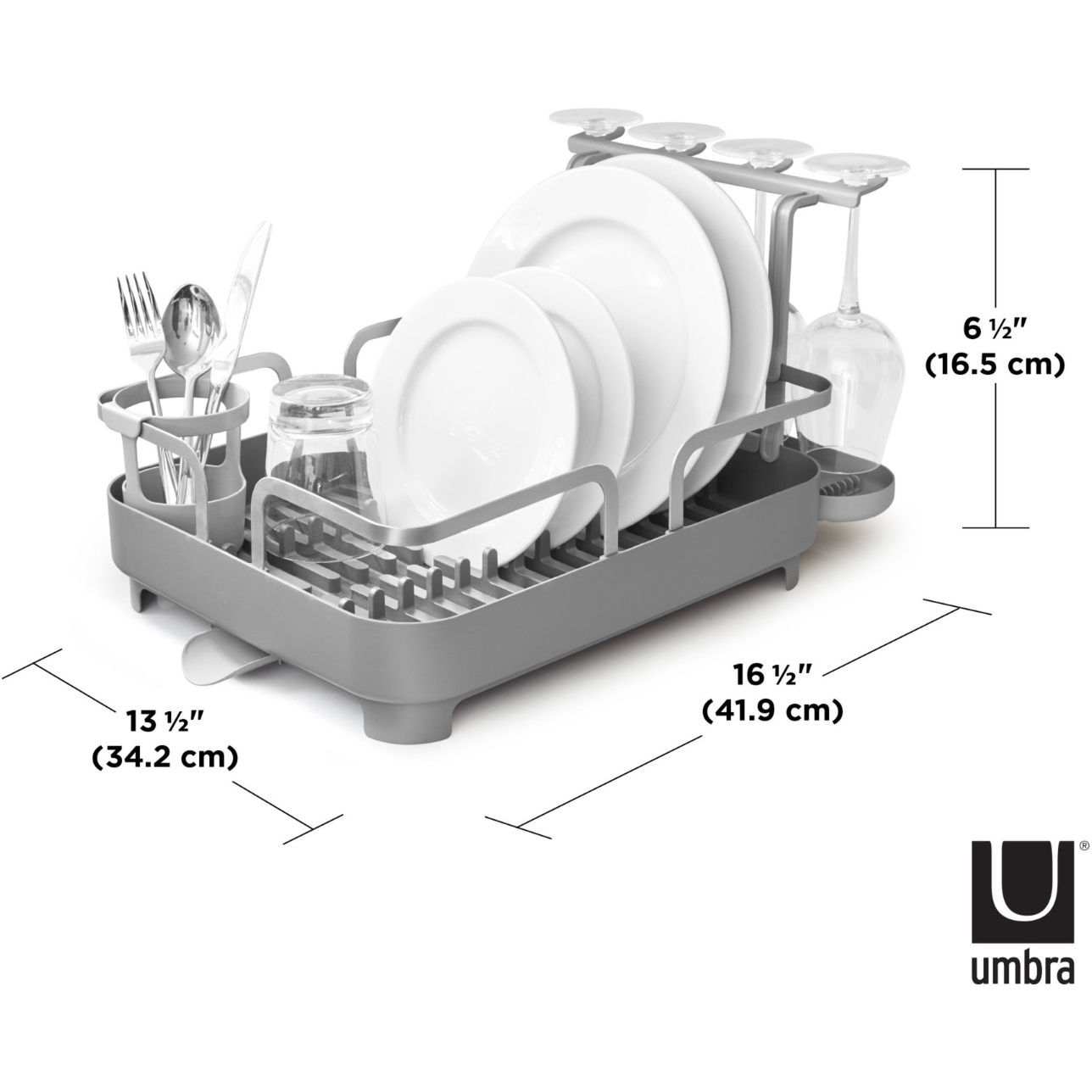 HOLSTER DISH RACK WHITE