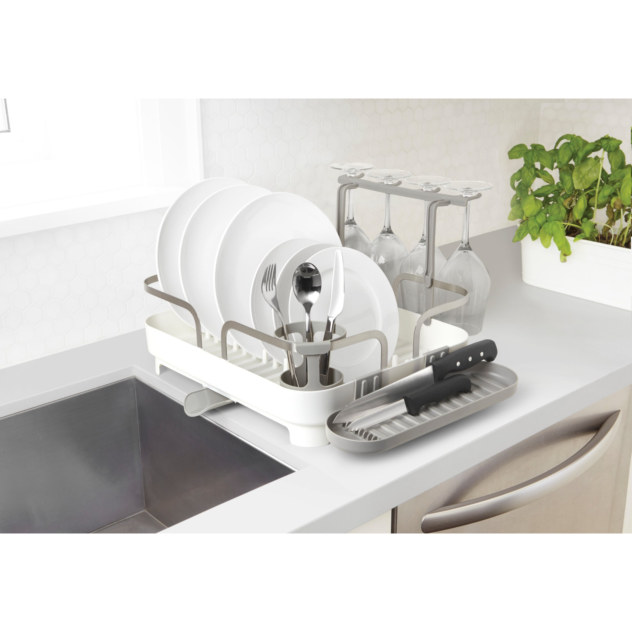 HOLSTER DISH RACK WHITE