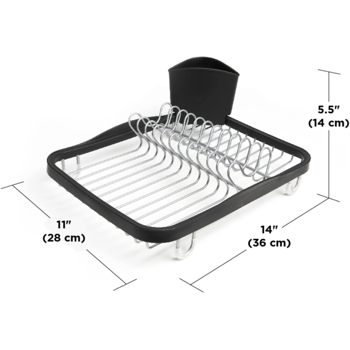 SINKIN DISH RACK Black