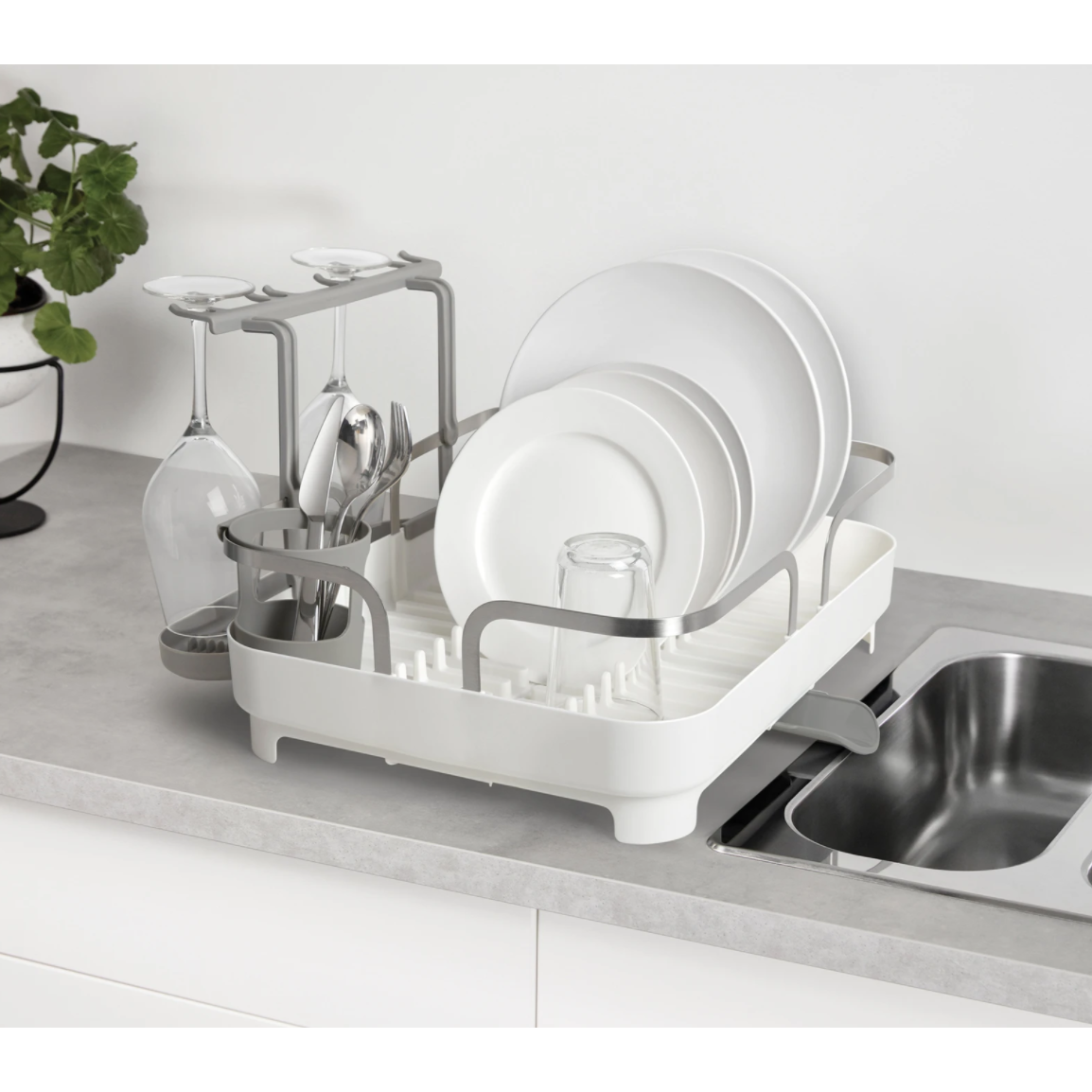 HOLSTER DISH RACK WHITE