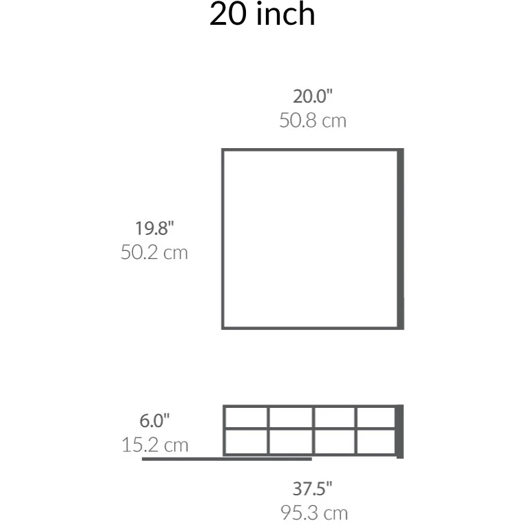 20" PULL OUT CABINET ORGANIZER WITH LID INSET