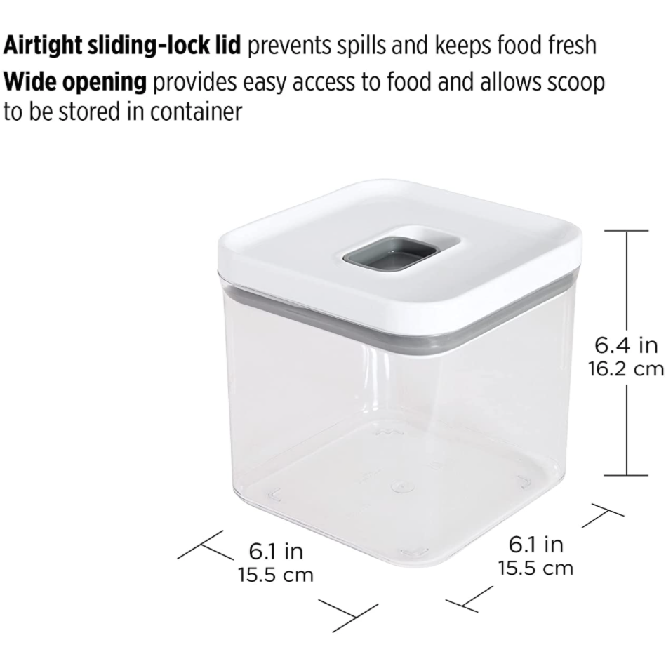 Clear storage container  2.8 Qt