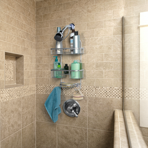 SHOWER CADDY ALUMINIUM