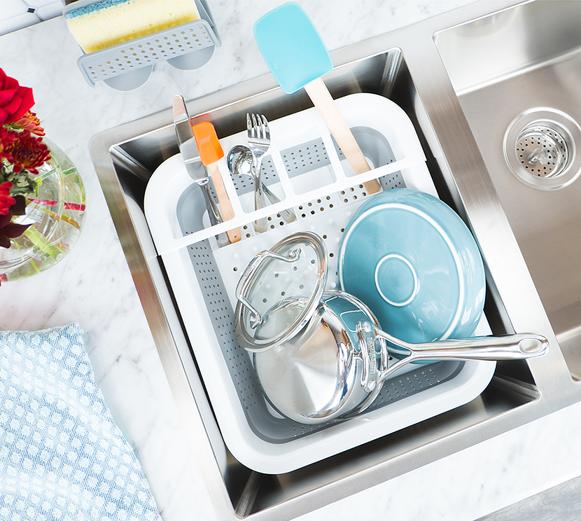 SINK COLLAPSIBLE DISH RACK