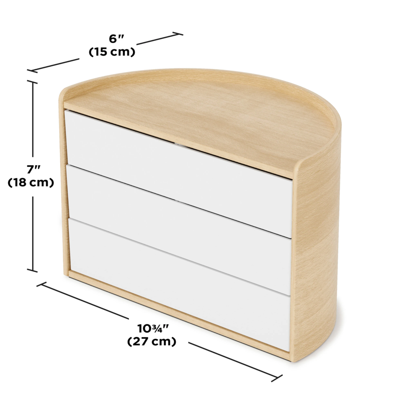 MOONA STORAGE BOX WHITE / NATURAL