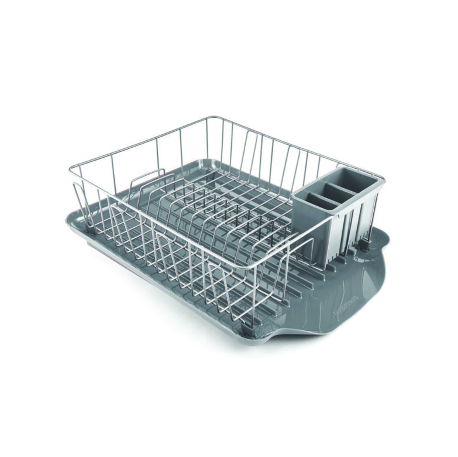 3 Piece Dish Rack Grey