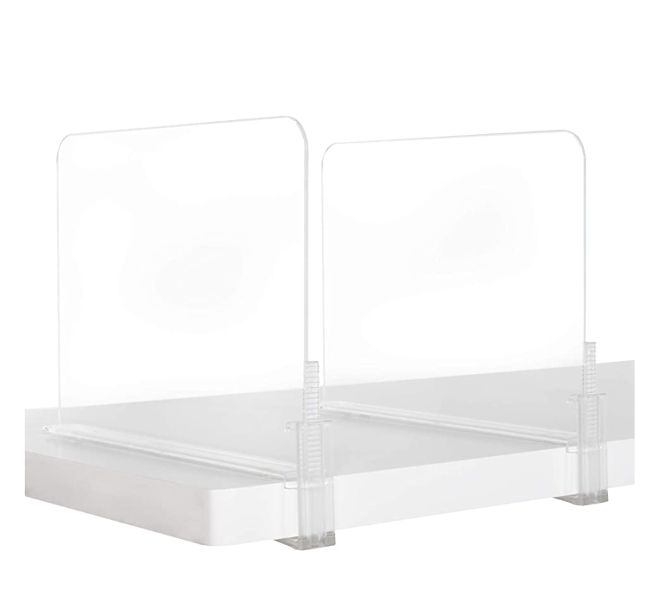 Acrylic Closet Shelf Divider