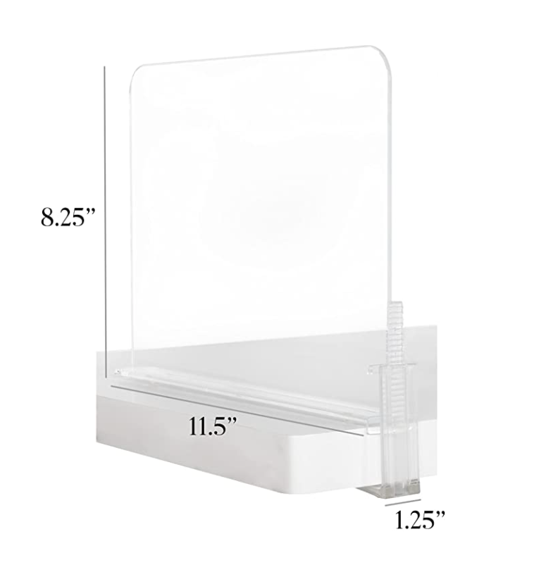 Acrylic Closet Shelf Divider