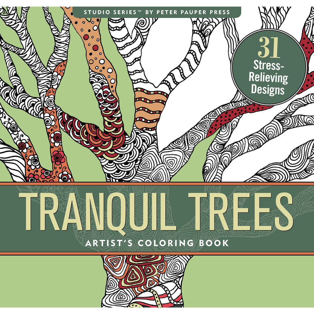 COLORING BOOK TRANQUIL TREES
