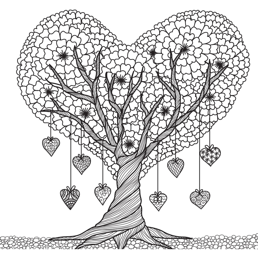 COLORING BOOK TRANQUIL TREES