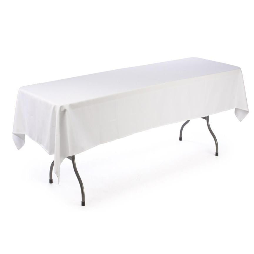 Fabric Table Cloth White  56" x 110" Rectangle