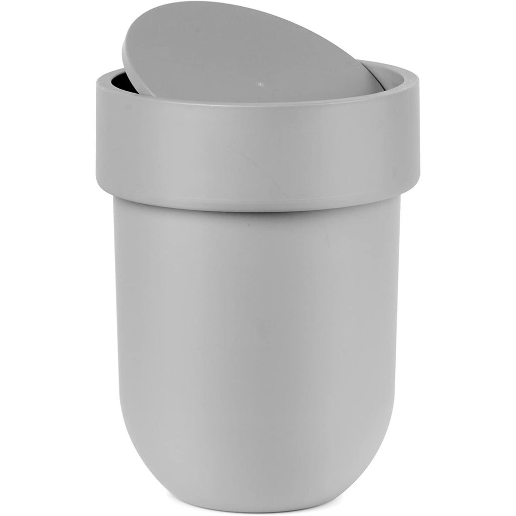 Touch Waste Can with Lid Grey