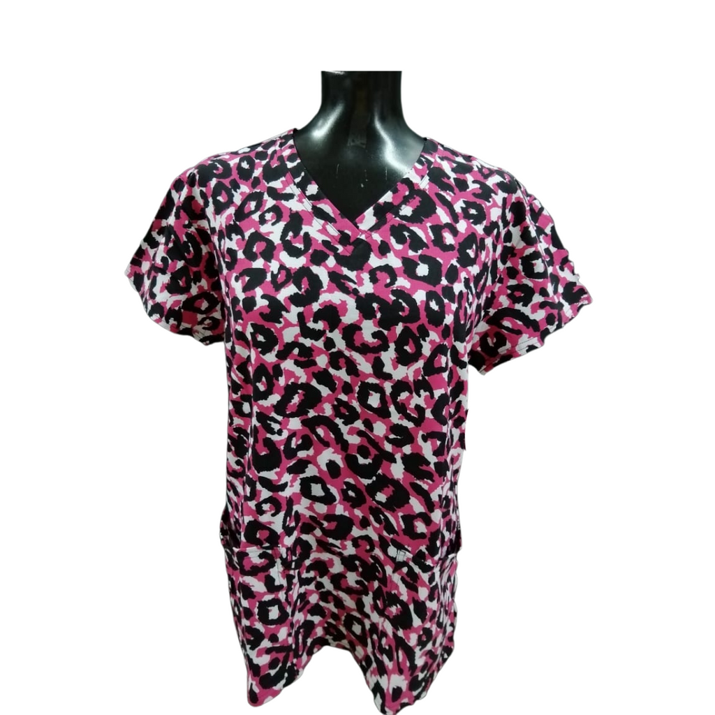 Printed Shirt Leopard Pink/Black