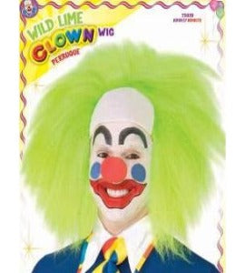 Wild Lime Clown Wig