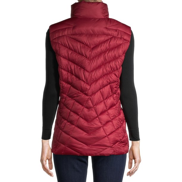 Down Blend Multi Quilt Vest Ruby