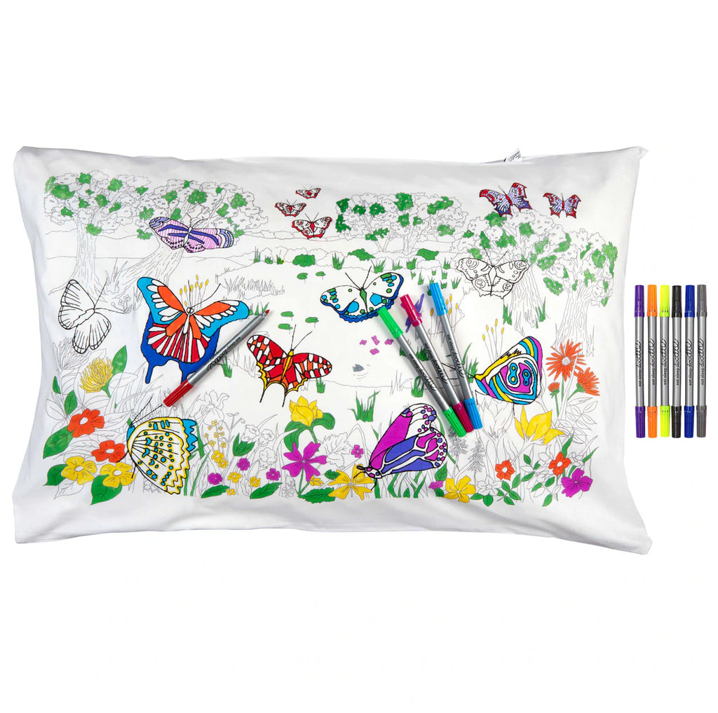 The doodle pillowcase-Butterfly