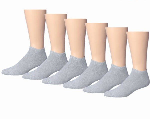 Men's Cotton Sport Low Cut Socks 6 Pair Pack