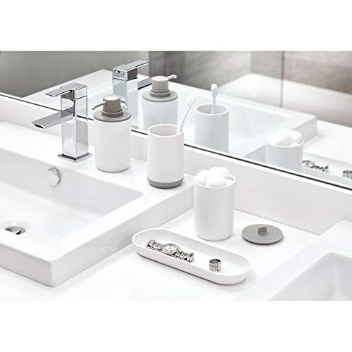 Cade Bath Accessories (Set of 4) White/ Gray