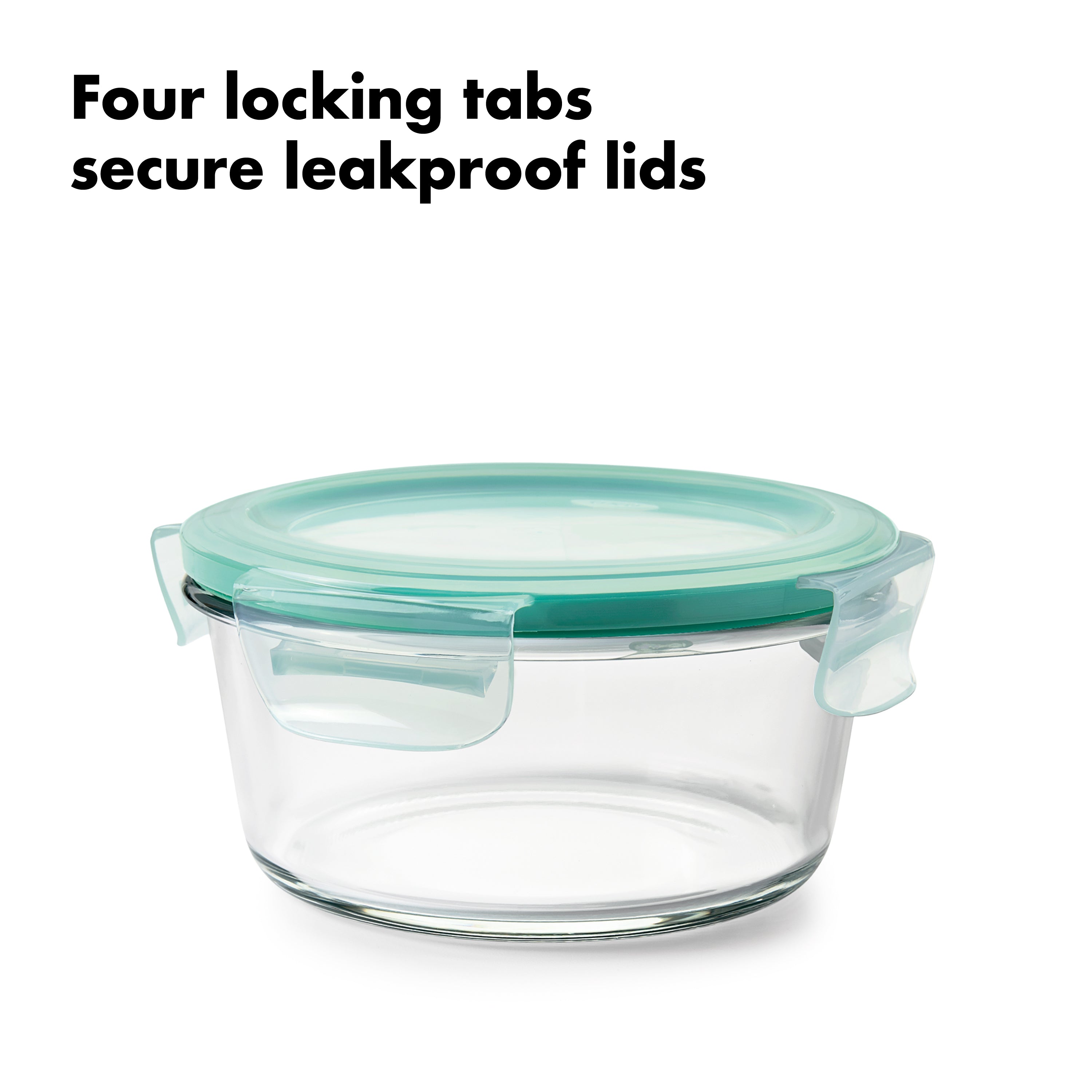 OXO GG 8 PC SMART SEAL GLASS ROUND CONTAINER SET