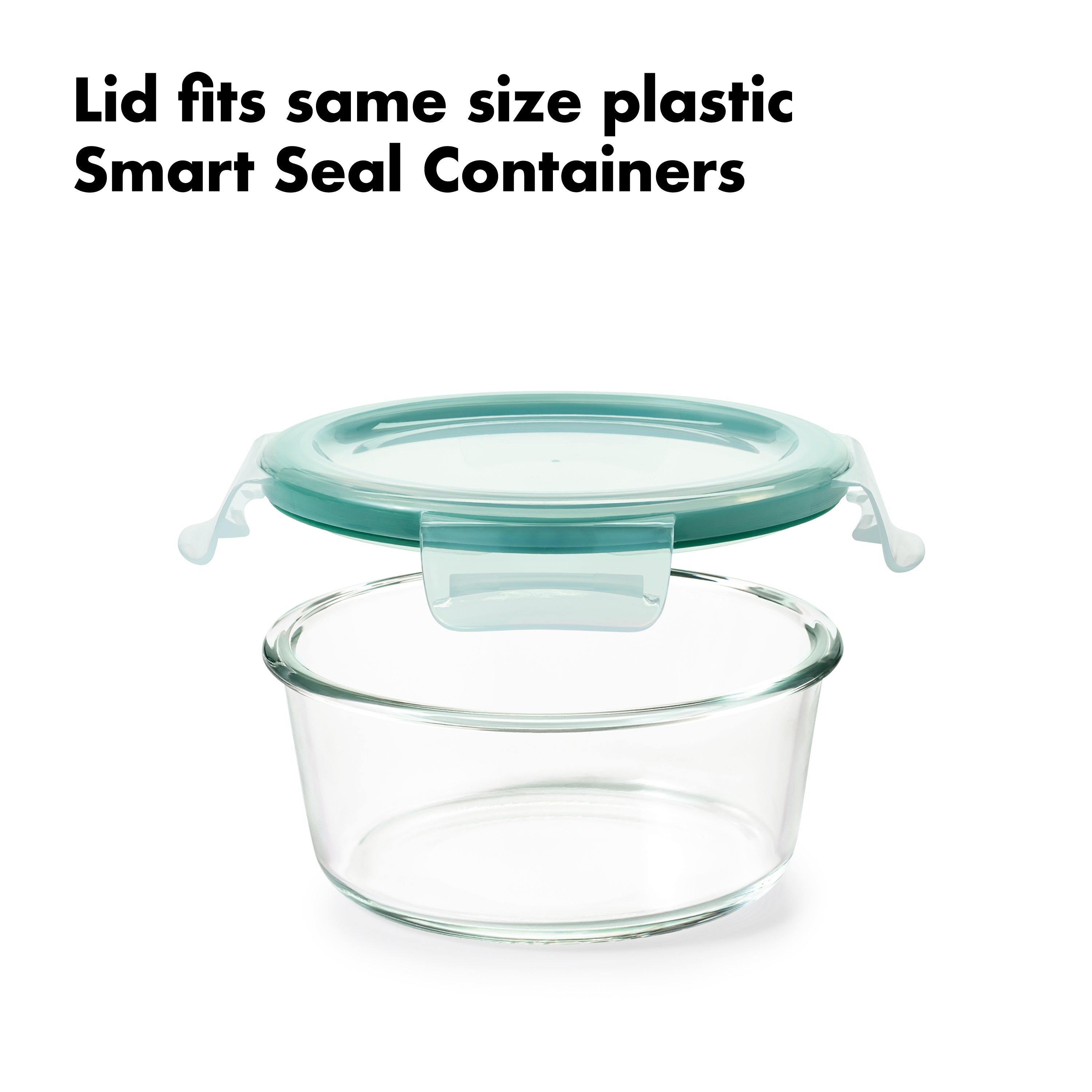 OXO GG 8 PC SMART SEAL GLASS ROUND CONTAINER SET