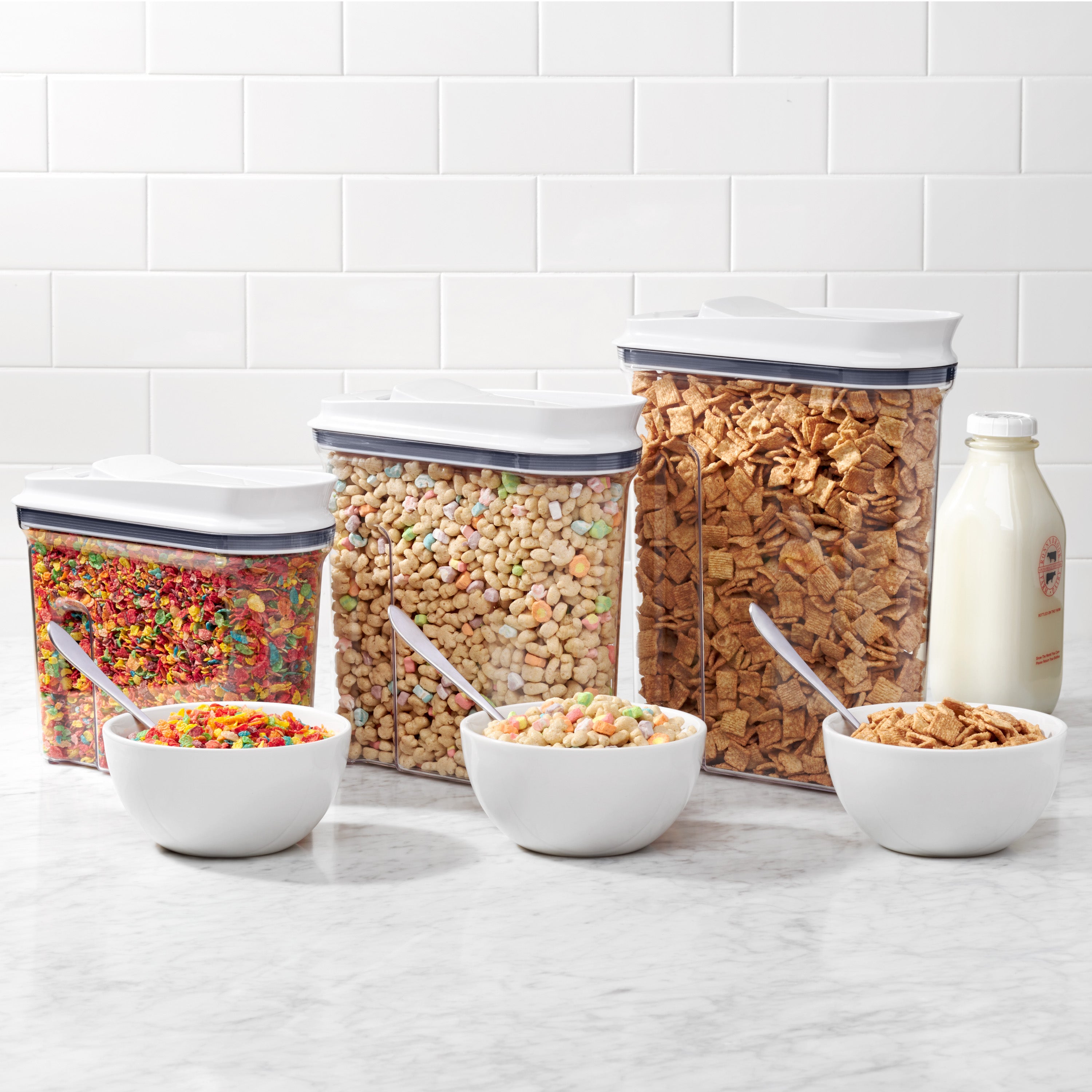 OXO GG 3 PC POP CEREAL DISPENSER SET