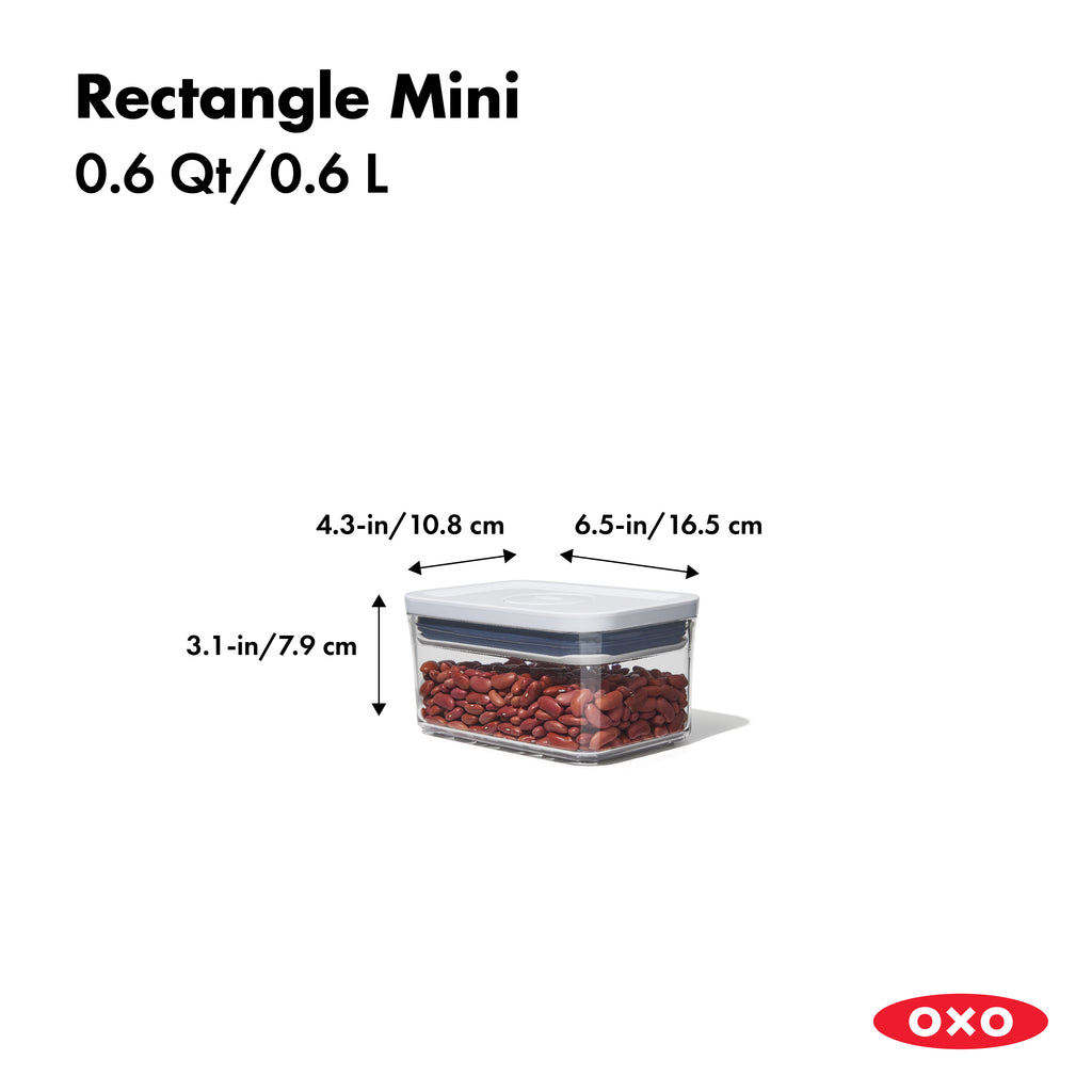 OXO GG POP CONTAINER-RECTANGLE MINI 0.6 QT