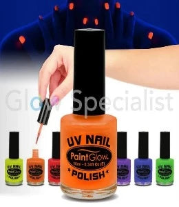 Uv Nail Polish Paint Glow Orange