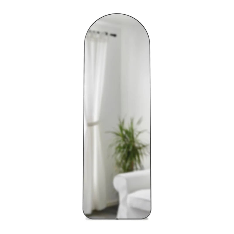 Hubba Arched Leaning Mirror 20X62" Metallic/Titanium