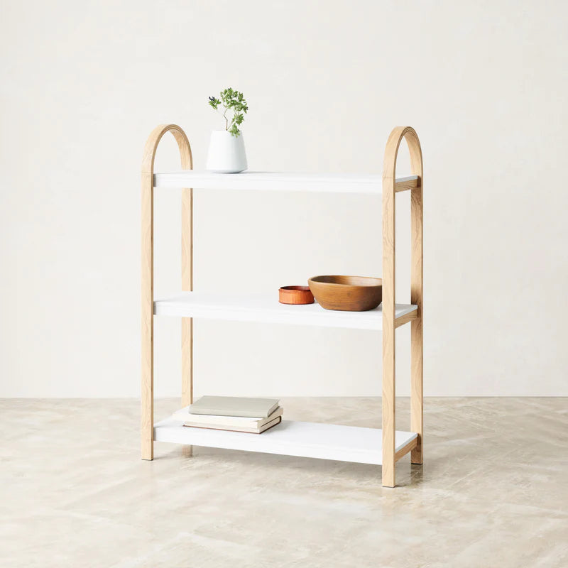 Bellwood Freestand Shelf 3  Tier White/Natural