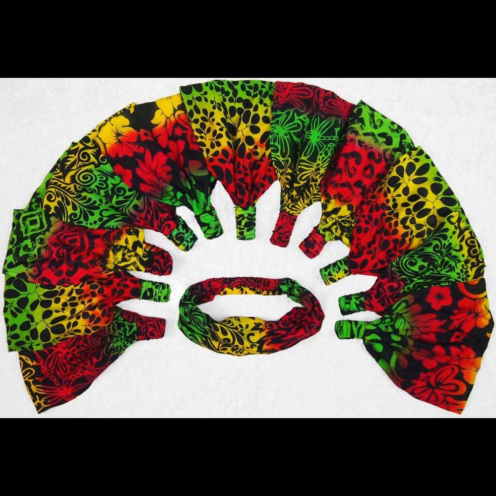 Rasta Elastic Bandana-Headbands