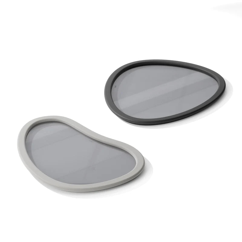 Hub Serving Trays, Set Of 2 Charcoal/Grey